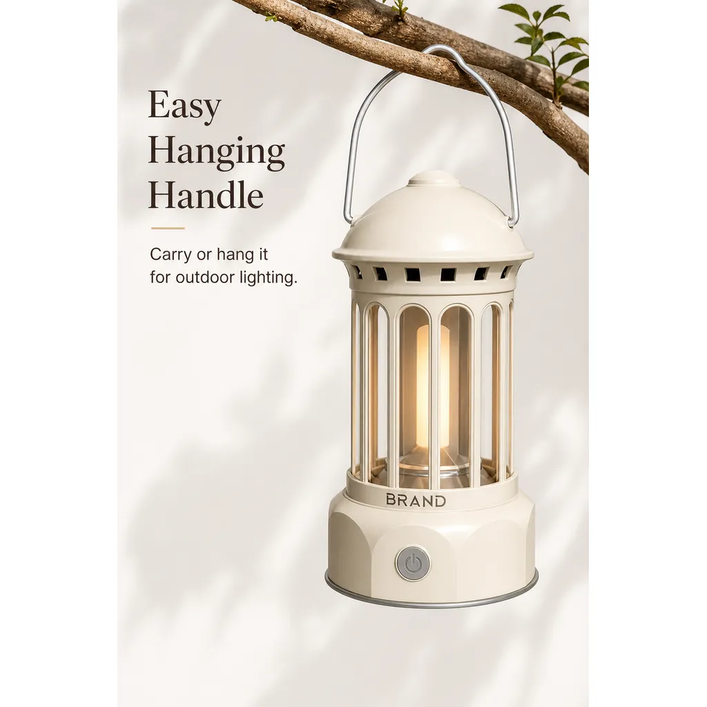 JD-L800B Rechargeable COB Camping Lantern Type-C