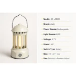 JD-L800B Rechargeable COB Camping Lantern Type-C