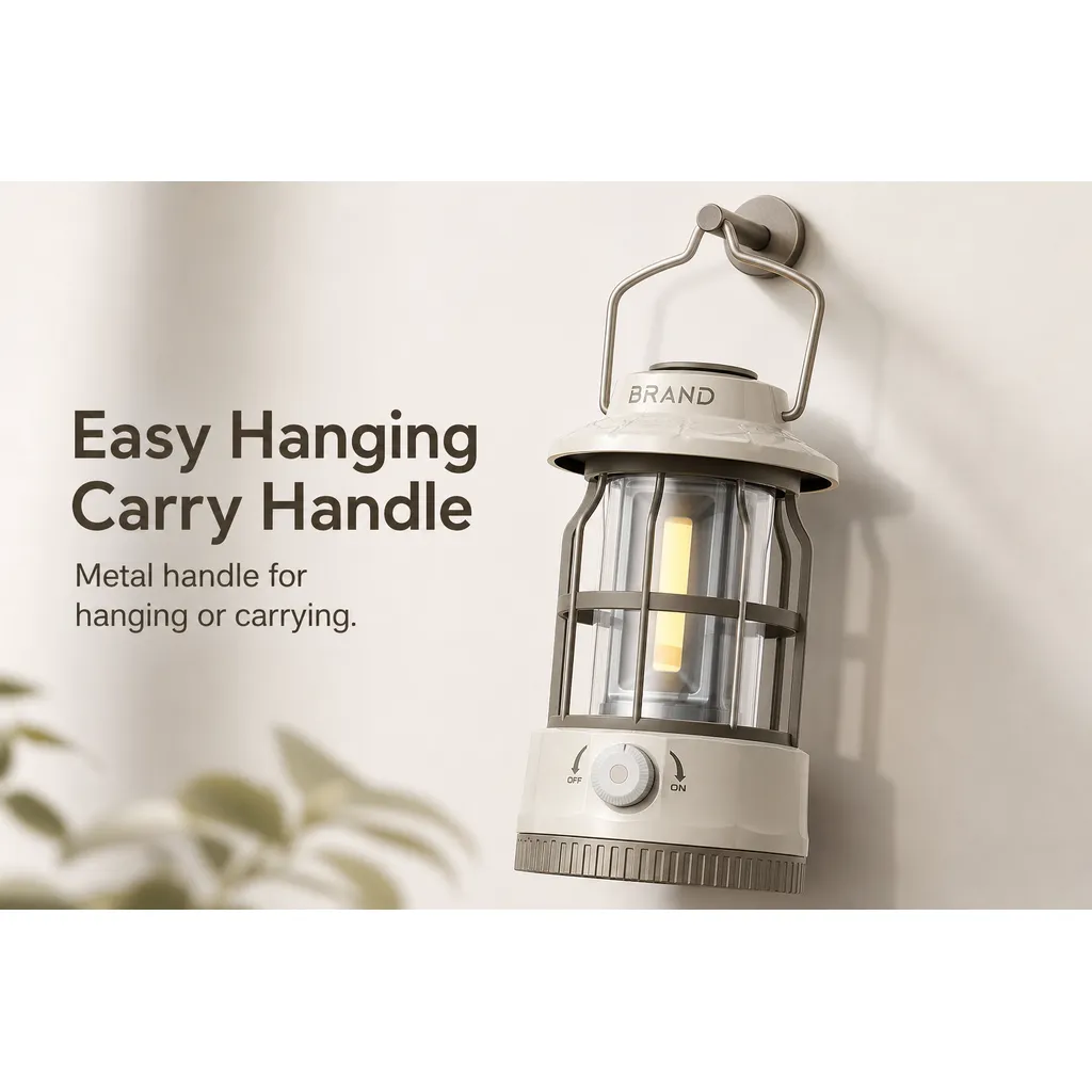 JD-L800S Rechargeable COB Camping Lantern Portable Hanging Tent Light