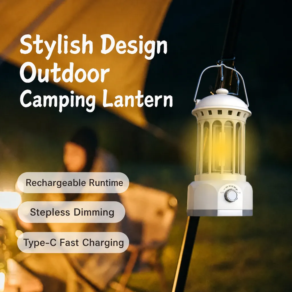 JD-L800SR Rechargeable Camping Lantern