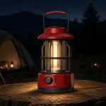 JD-L801 COB LED Camping Lantern Rechargeable Vintage Outdoor Warm Light