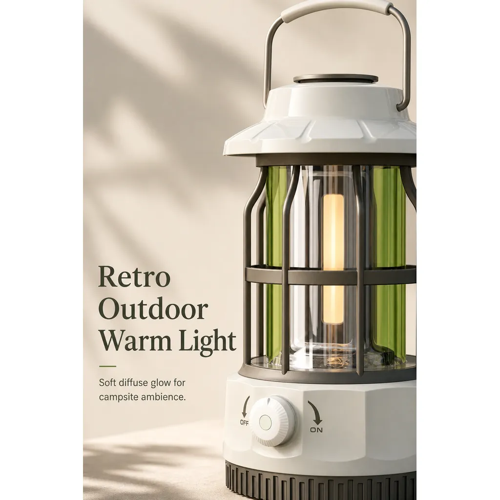 JD-L801B Rechargeable COB LED Camping Lantern