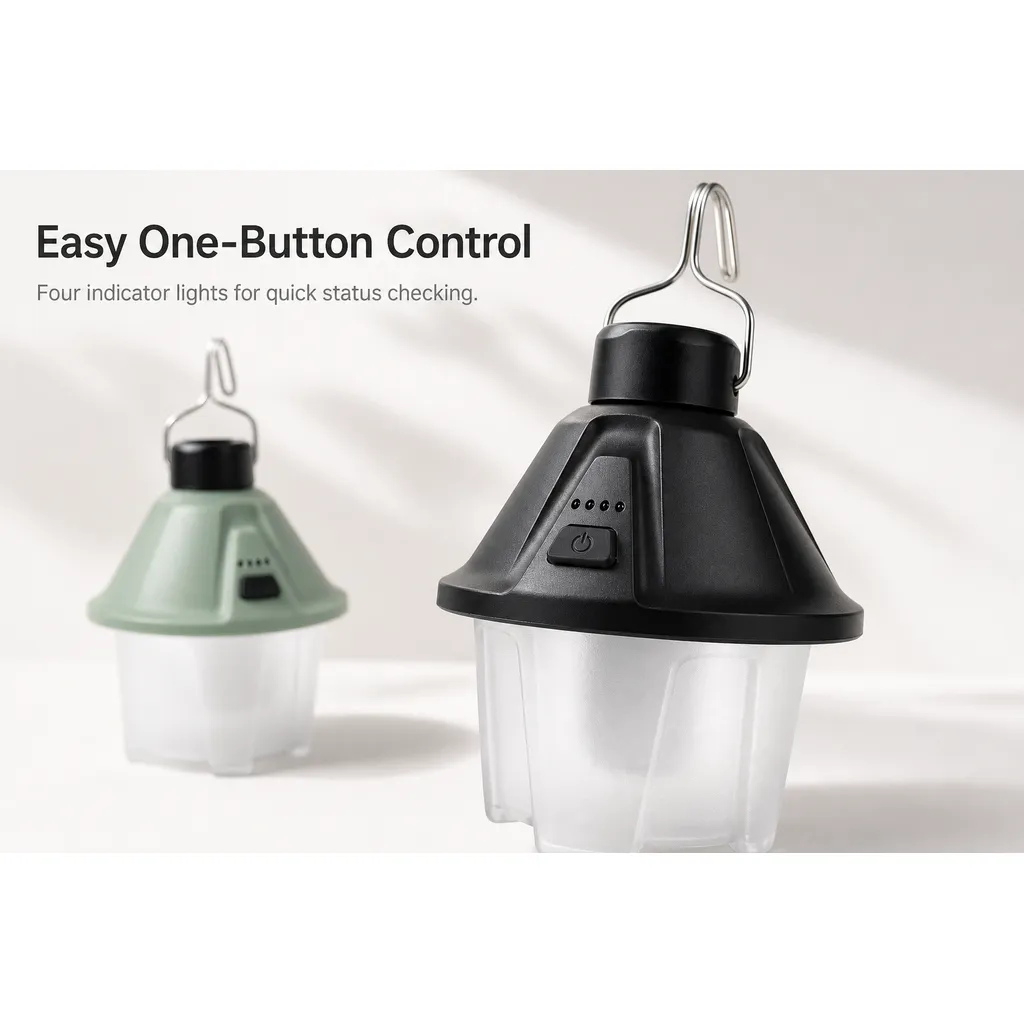 JD-L804 Rechargeable LED Camping Lantern Type-C Hanging Tent Light
