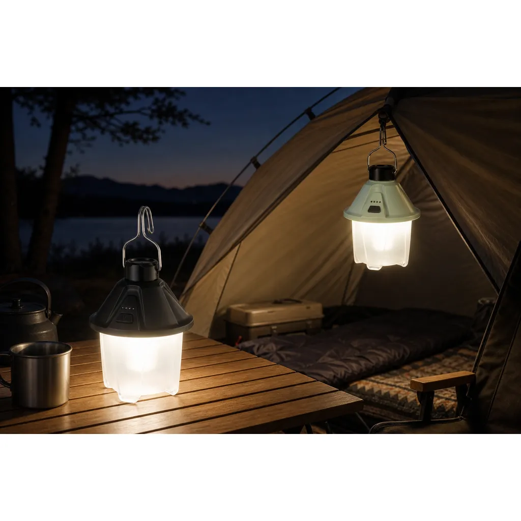 JD-L804 Rechargeable LED Camping Lantern Type-C Hanging Tent Light