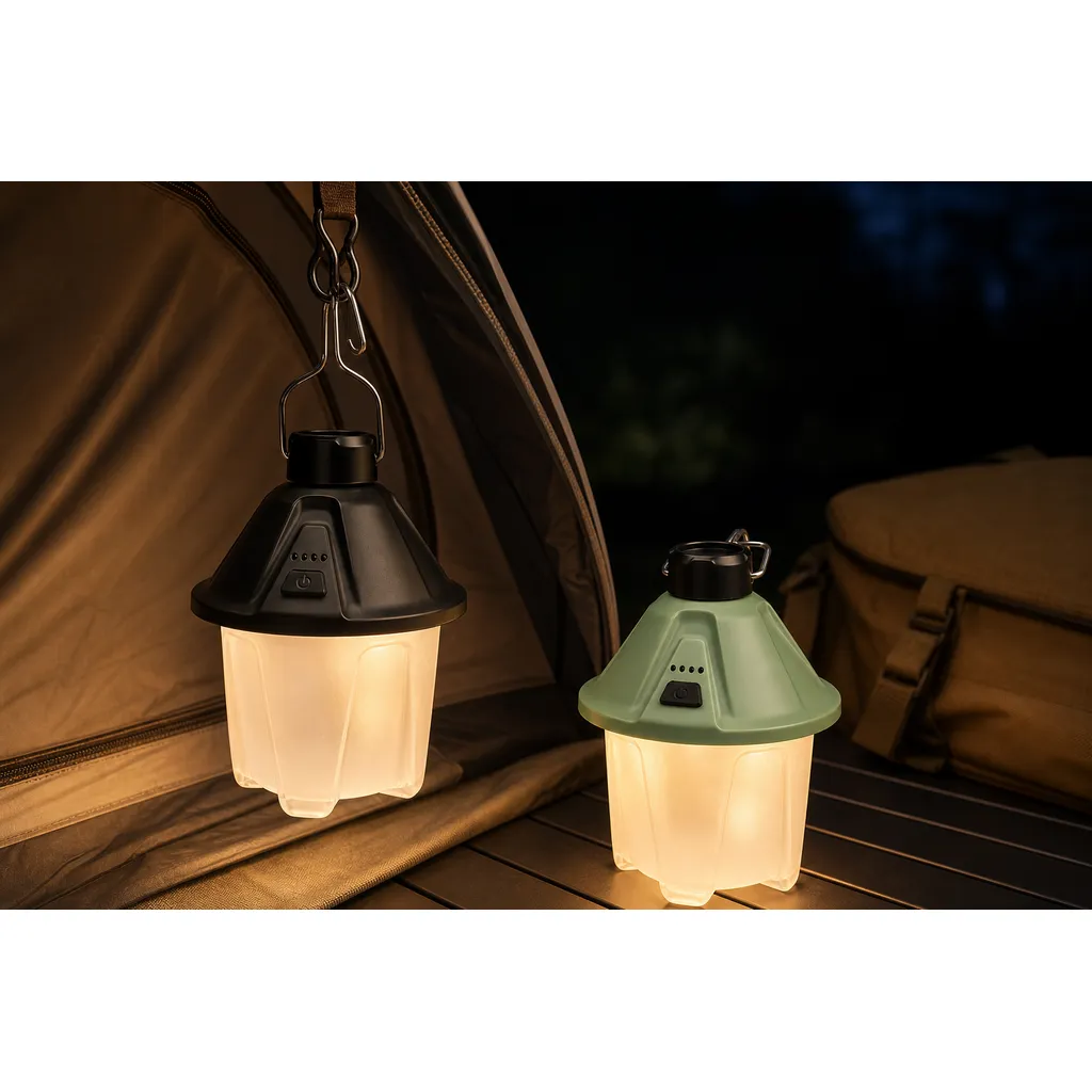JD-L804 Rechargeable LED Camping Lantern Type-C Hanging Tent Light