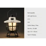 JD-L805 Rechargeable LED Camping Lantern Type-C