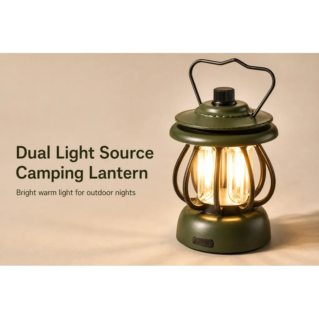 JD-L806 Rechargeable LED Camping Lantern Dual Light
