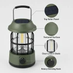 JD-L901BR Solar Rechargeable LED Camping Lantern