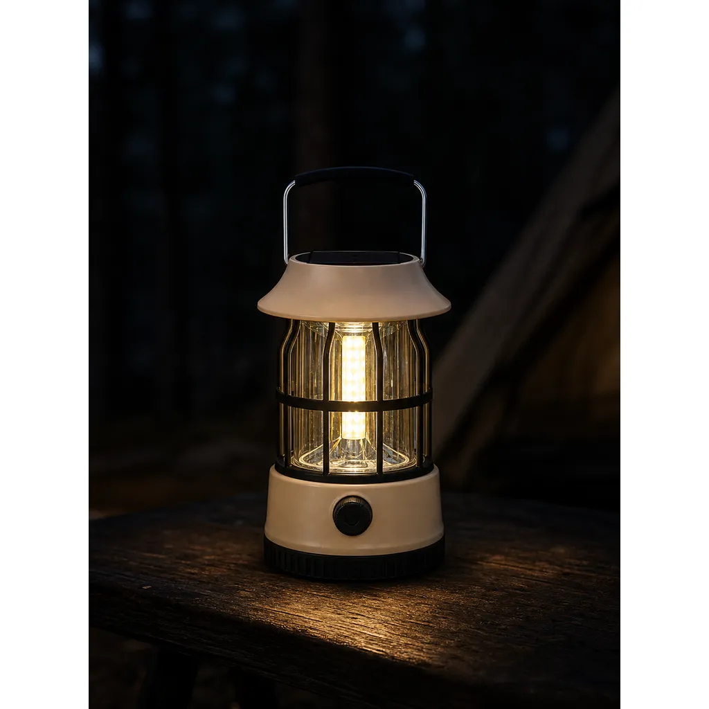 JD-L901BR Solar Type-C Rechargeable LED Camping Lantern