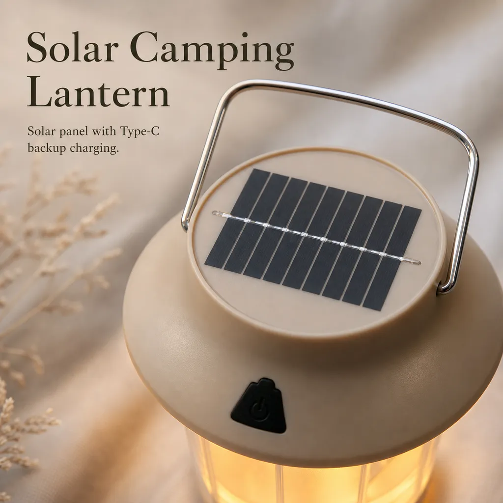 JD-L904BR Solar LED Camping Lantern