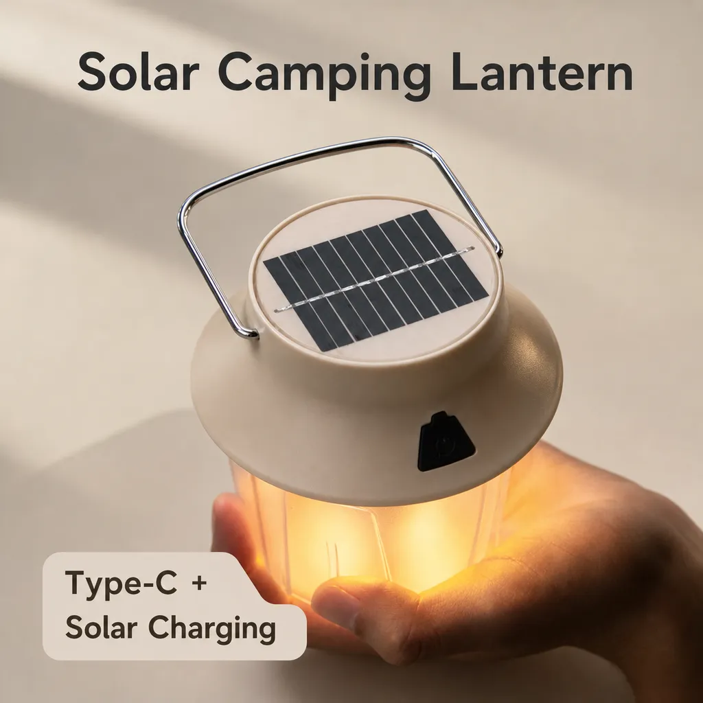 JD-L904BR Solar LED Camping Lantern