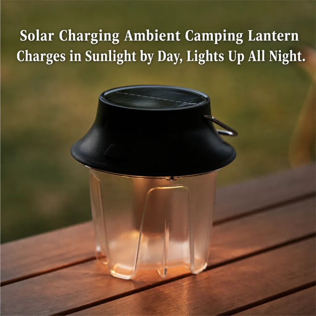JD-L904BR Solar Rechargeable LED Camping Lantern