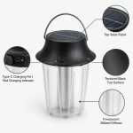 JD-L904BR Solar Rechargeable LED Camping Lantern