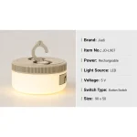 JD-L907 Rechargeable LED Camping Lantern Waterproof Hanging String Light