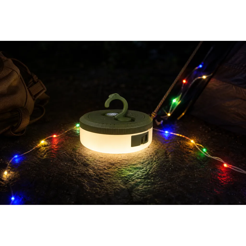 JD-L908 Rechargeable LED Camping Lantern 10 m String Light