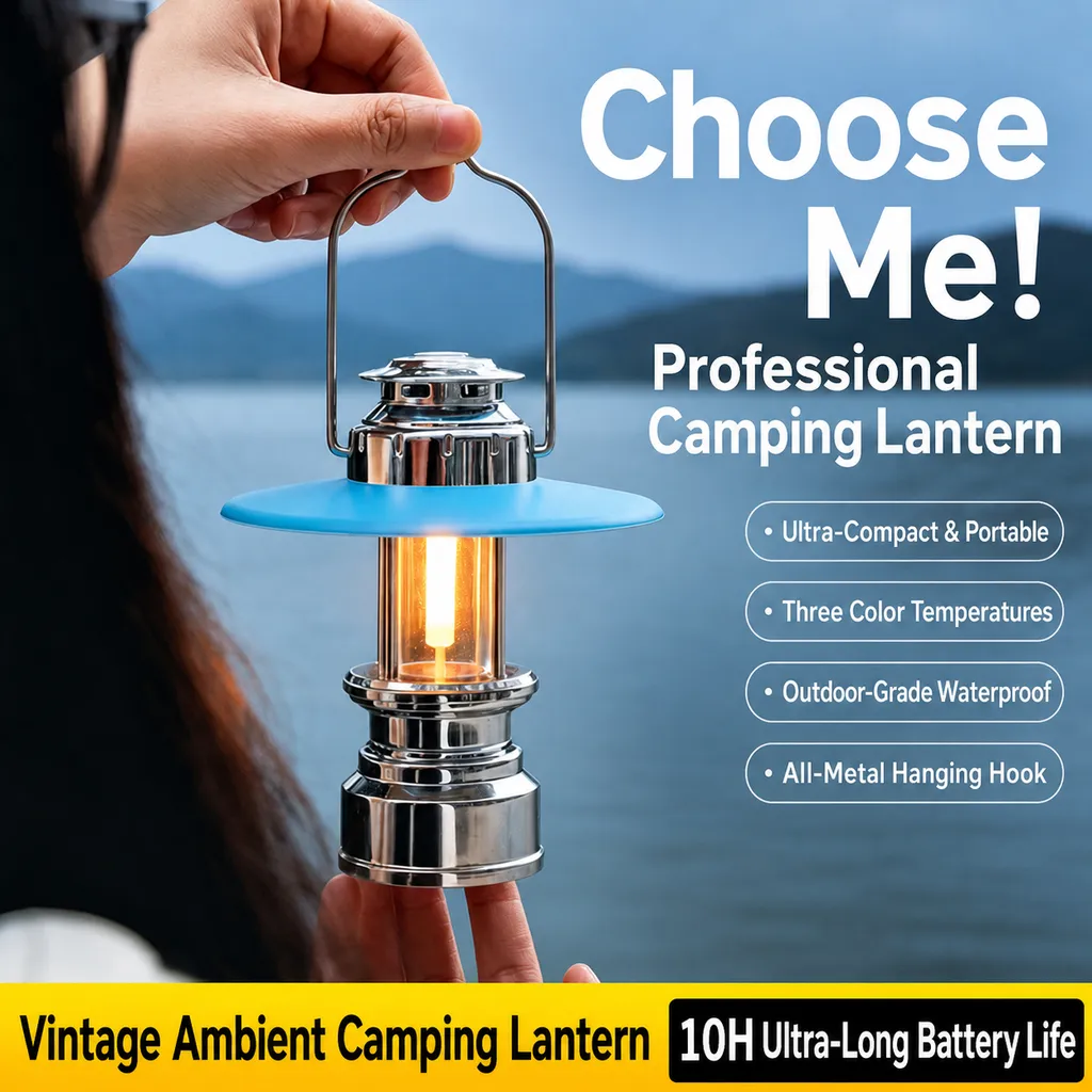 Jiadi Rechargeable COB Camping Lantern