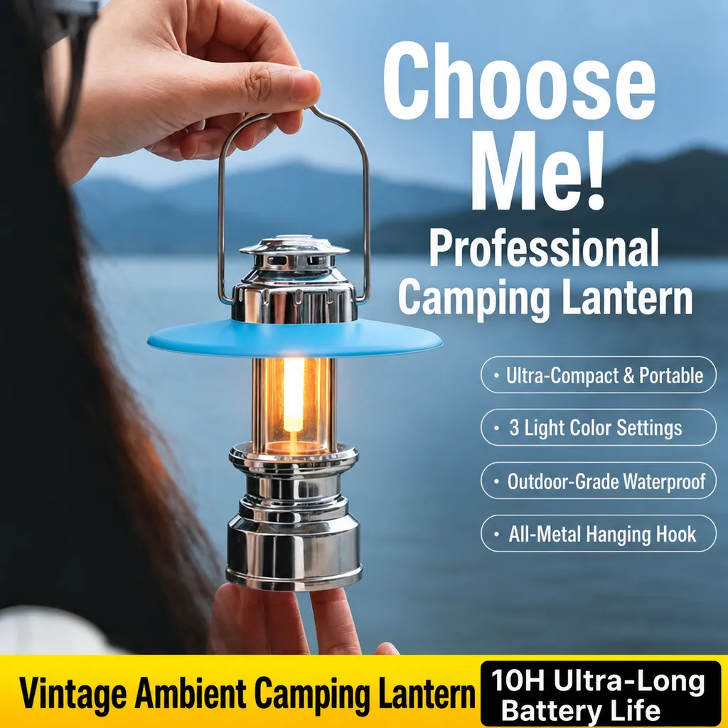 Jiadi Rechargeable COB Camping Lantern