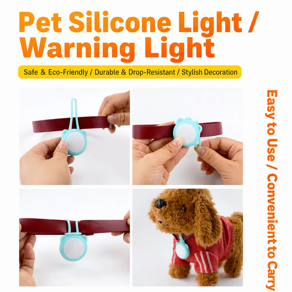 Jiadi Rechargeable Silicone Pet Warning Light