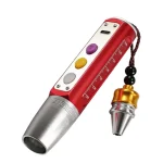 Type-C USB Aluminum Alloy LED 3-Torch Gem Stone Jade Jewelry Flashlights