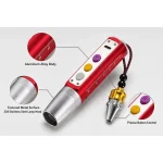 Type-C USB Aluminum Alloy LED 3-Torch Gem Stone Jade Jewelry Flashlights