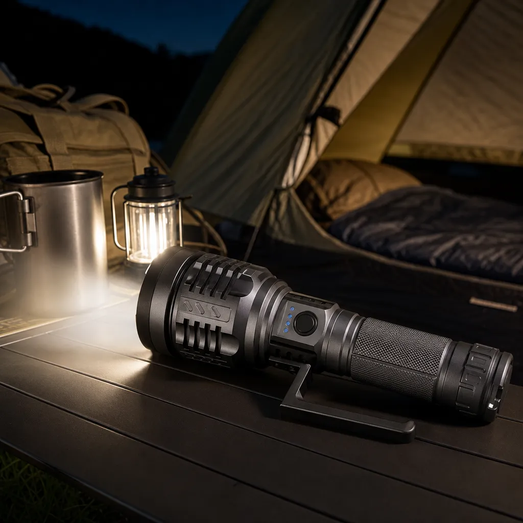 K1000 80 W Laser Flashlight 4500 lm Zoom Aluminum Alloy Torch