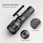 K1000 80 W Laser Flashlight 4500 lm Zoom Aluminum Alloy Torch