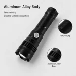 K208 P50 Aluminum Alloy Rechargeable Zoom LED Flashlight