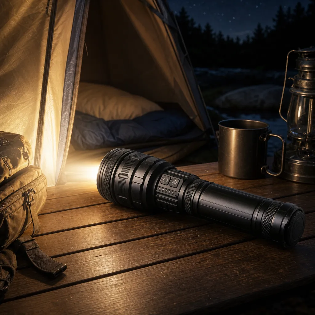K400 60 W Laser Rechargeable Zoom Flashlight