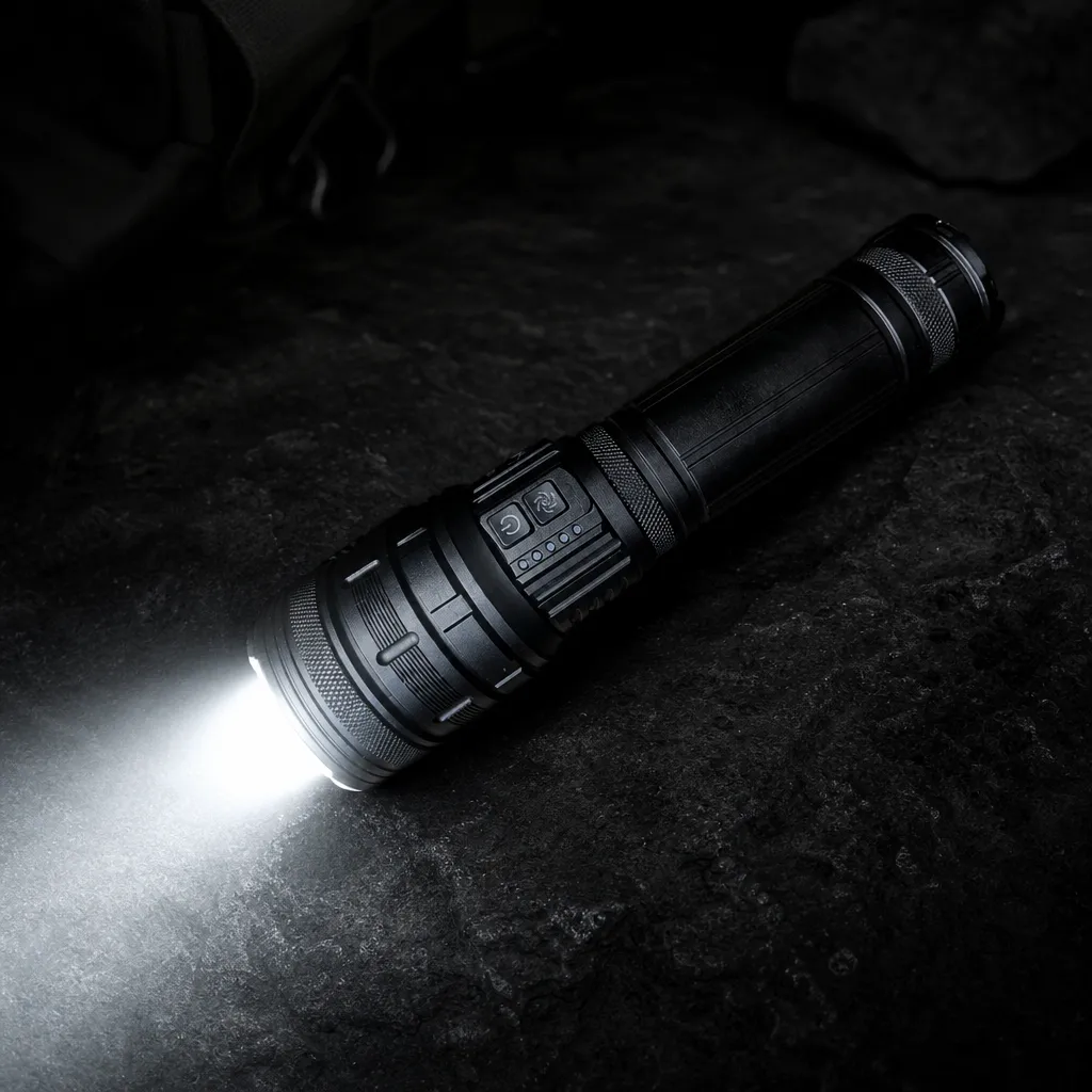 K400 60 W Laser Rechargeable Zoom Flashlight