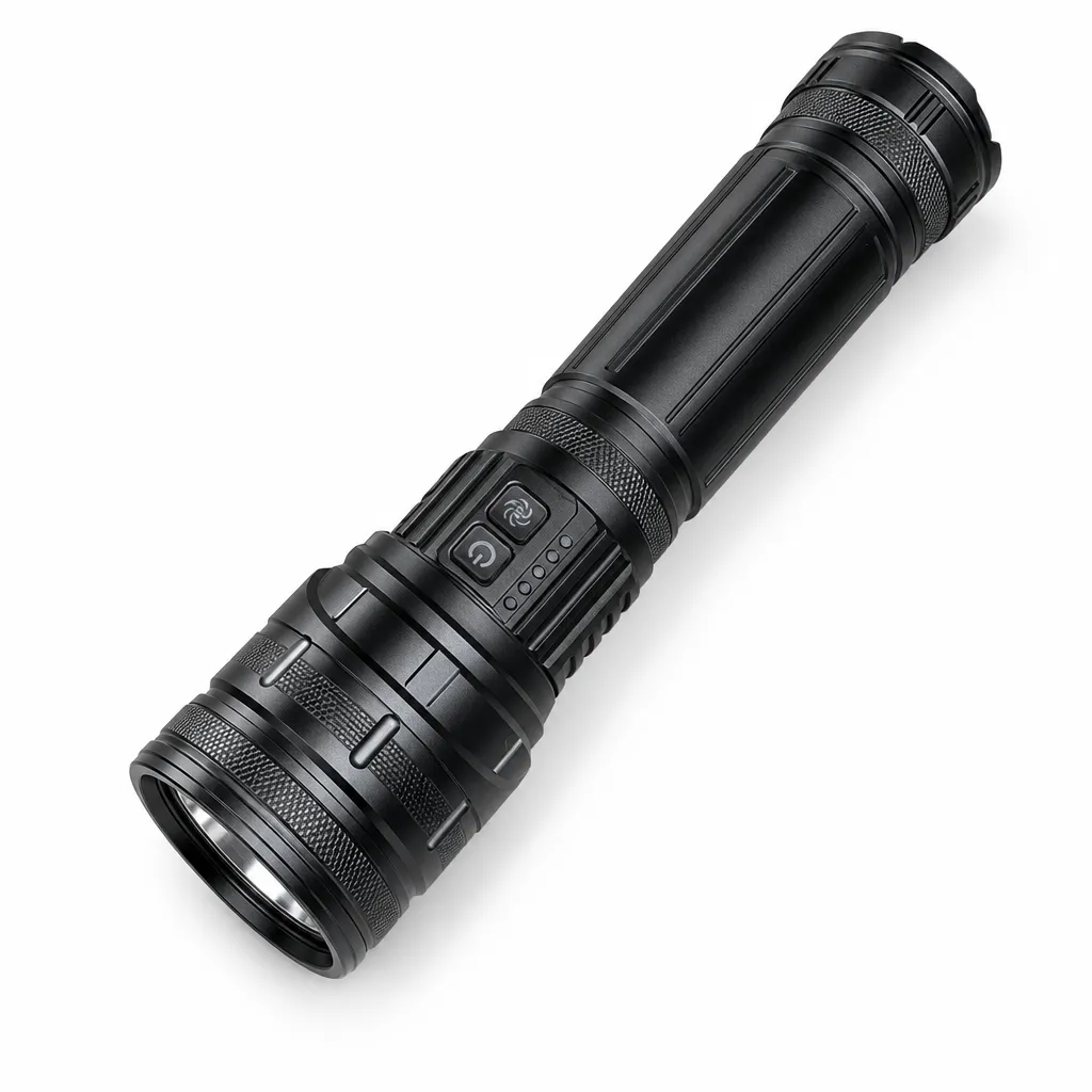 K400 60 W Laser Rechargeable Zoom Flashlight K400 60 W Laser Rechargeable Zoom Flashlight