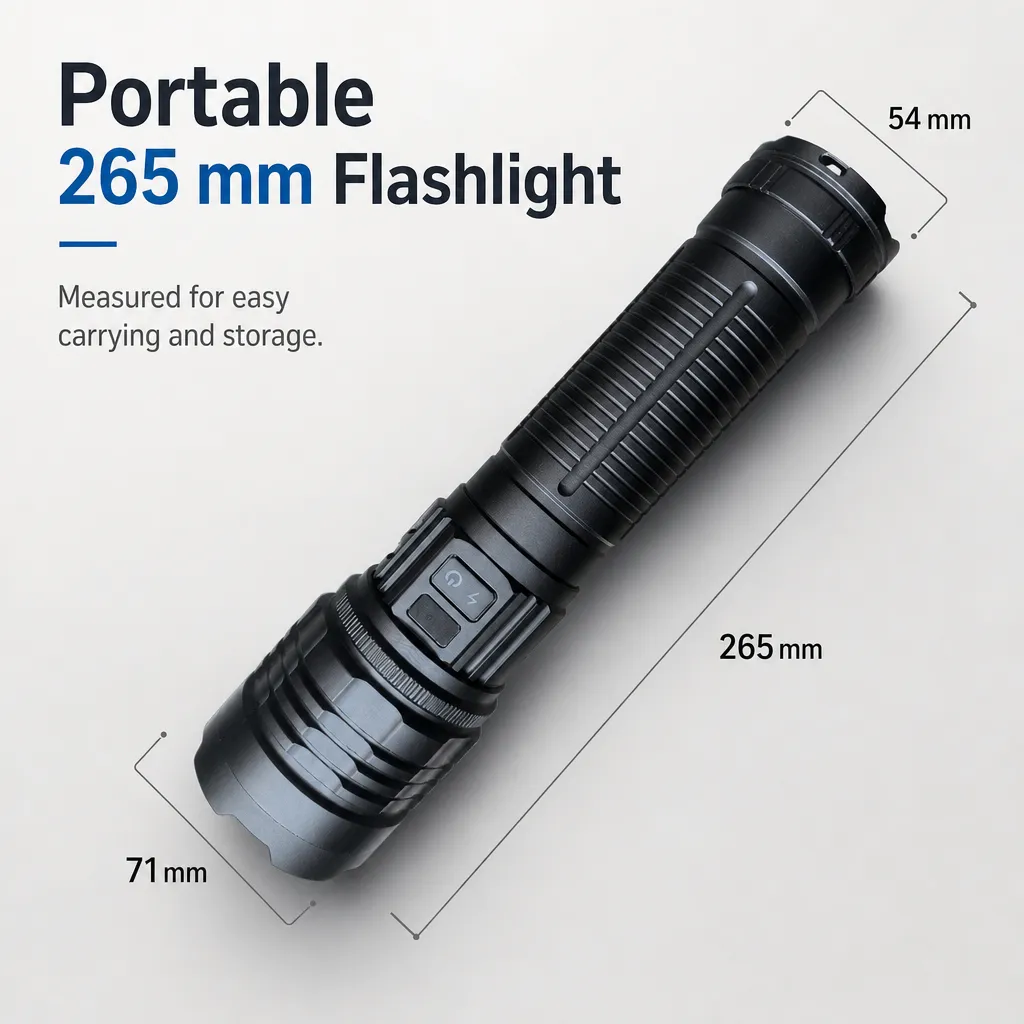 K500 60 W Laser Rechargeable Aluminum Alloy Zoom Flashlight