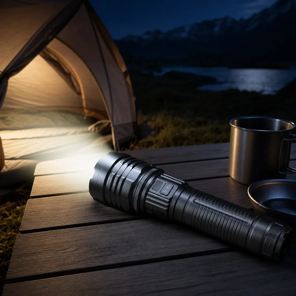 K500 60 W Laser Rechargeable Aluminum Alloy Zoom Flashlight