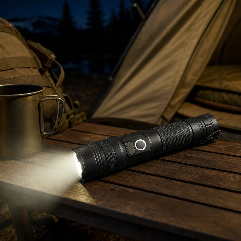 K53 10 W Laser Rechargeable Zoom Flashlight