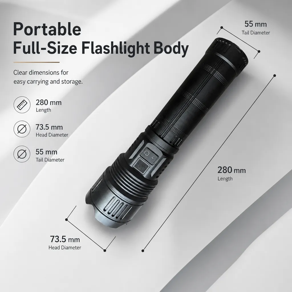 K700 60 W Laser Rechargeable Zoom Flashlight
