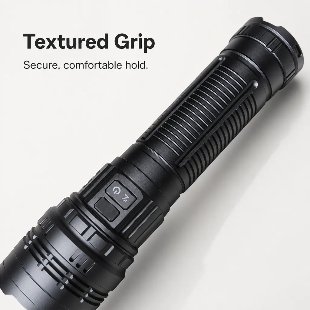 K800 60 W Laser Rechargeable Zoom Flashlight