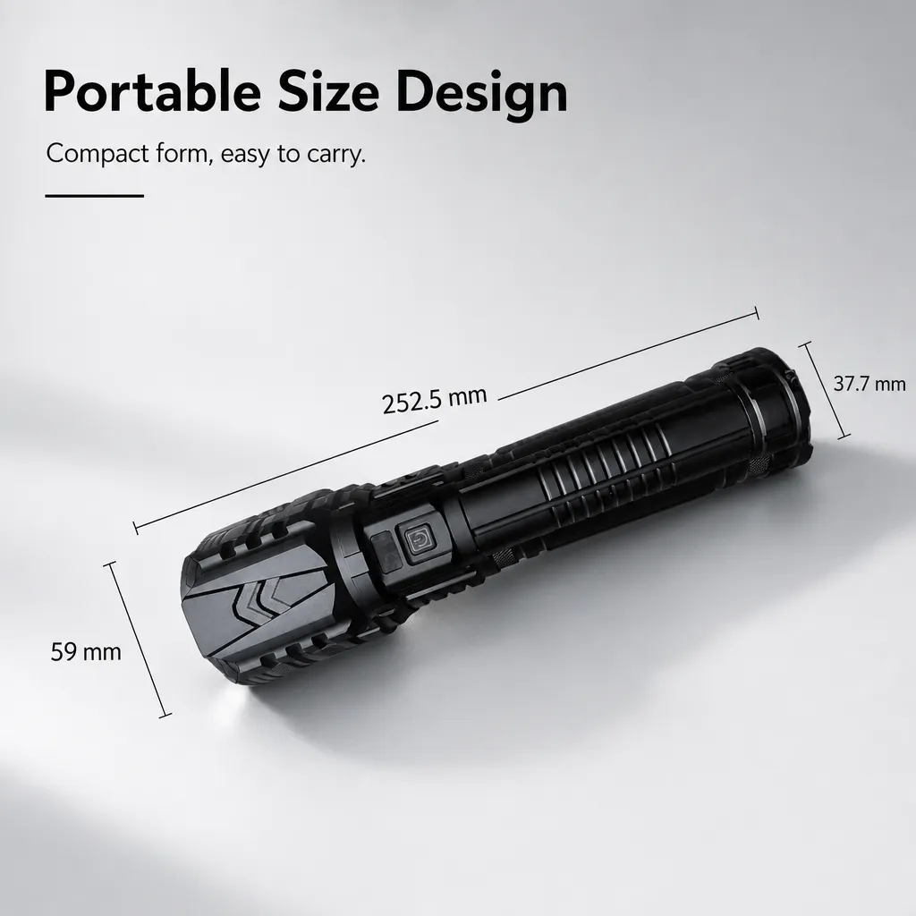 K98 30 W Laser Rechargeable Zoom Flashlight