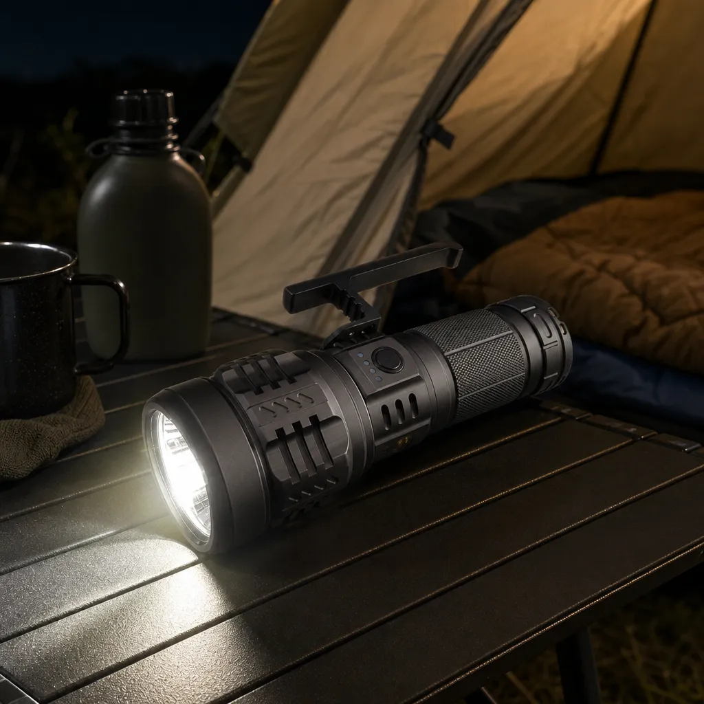 KF980 80 W Laser Flashlight 4500 lm Telescopic Zoom Aluminum Alloy Torch