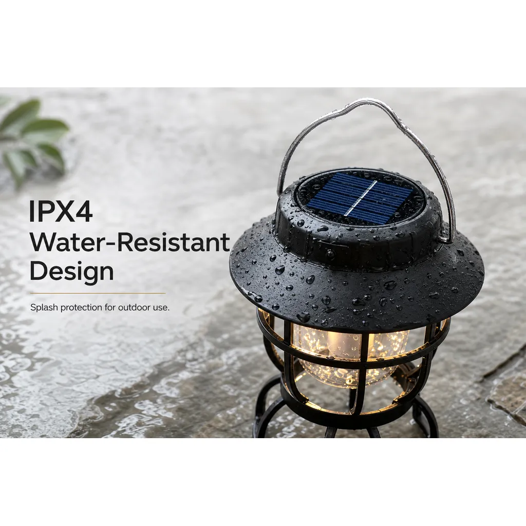 L-905 Solar Type-C Rechargeable LED Camping Lantern