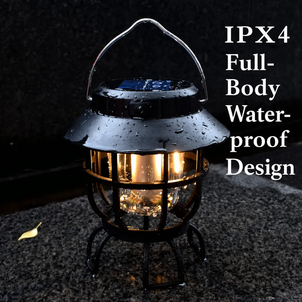 L-905 Solar Type-C Rechargeable LED Camping Lantern