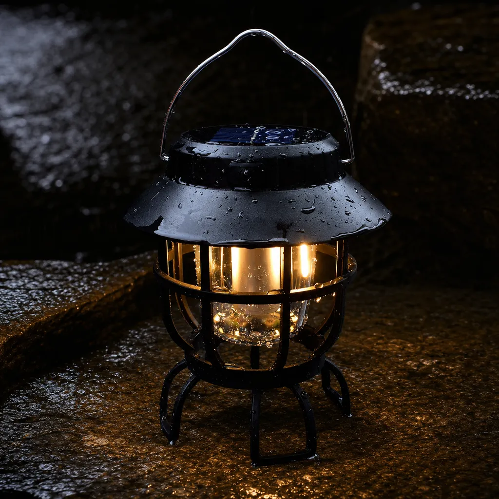 L-905 Solar Type-C Rechargeable LED Camping Lantern