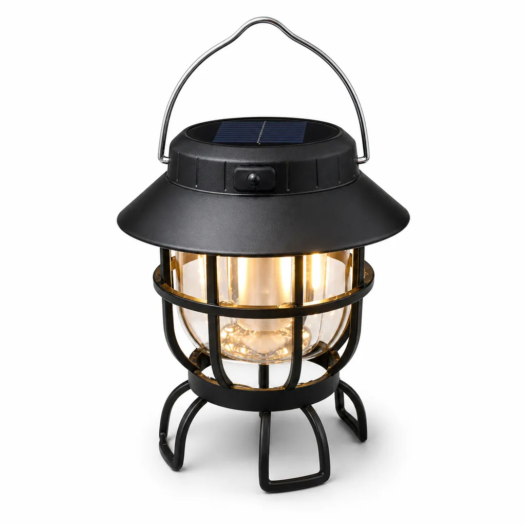 L-905 Solar Type-C Rechargeable LED Camping Lantern L-905 Solar Type-C Rechargeable LED Camping Lantern