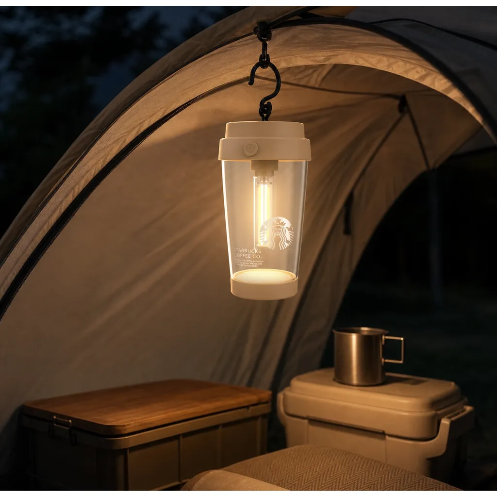 L-A11 Battery Powered LED Cup Night Light Hanging Ambient Desk Lamp
