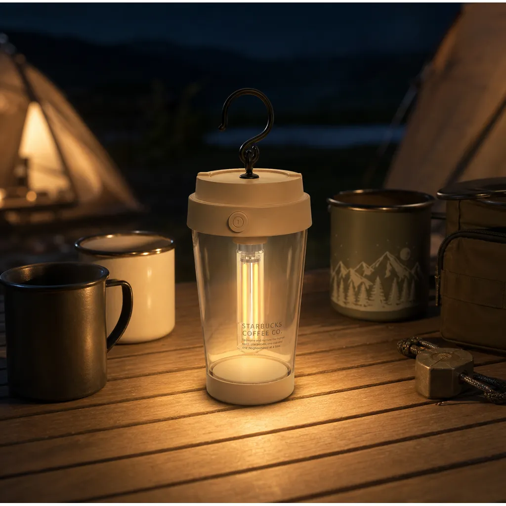 L-A11 Battery Powered LED Cup Night Light Hanging Ambient Desk Lamp