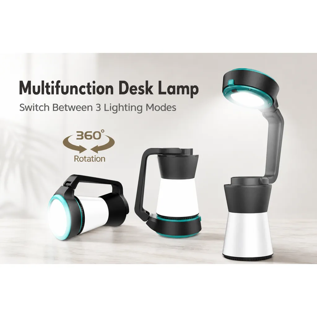 JD-L788 Multifunction LED Table Lamp Portable Camping Lantern Flashlight