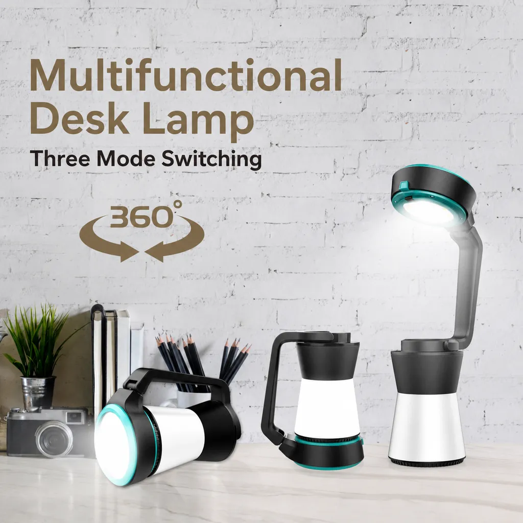 JD-L788 Multifunction LED Table Lamp Portable Camping Lantern Flashlight