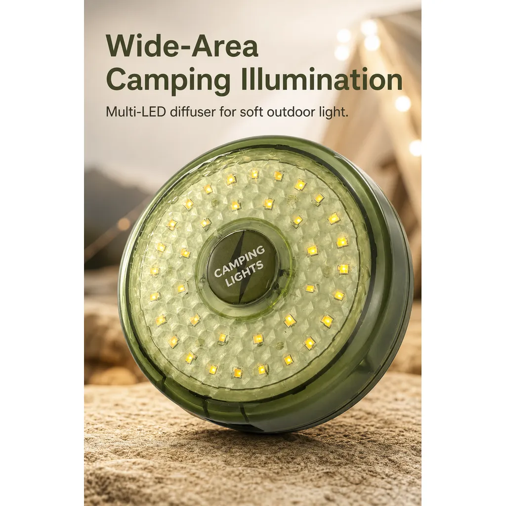 L913 Rechargeable LED Camping String Light 10m Magnetic Tape Lantern