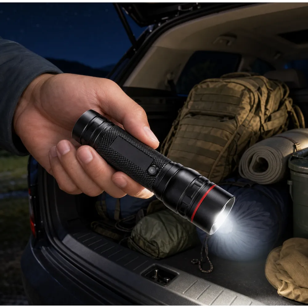Lepro LED Torch Super Bright 5 Modes Zoomable Aluminium Body