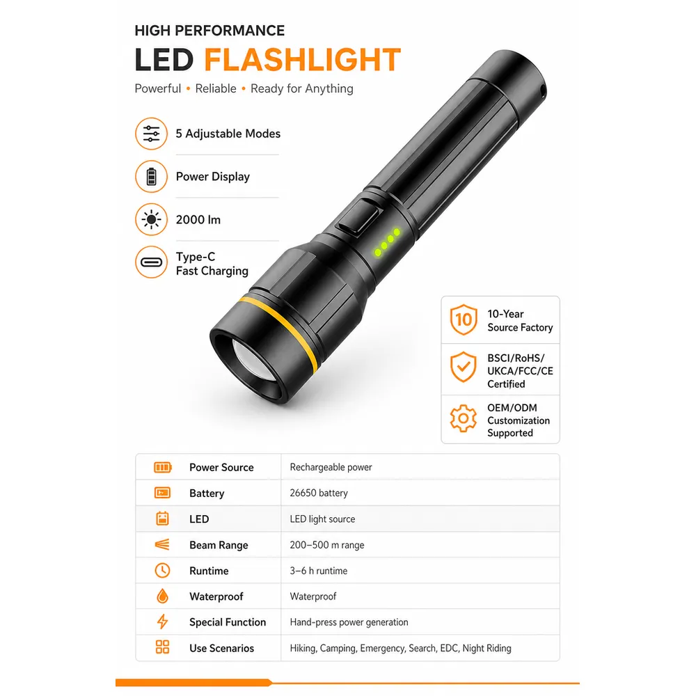 LICHTMEISTER Ultra Powerful LED Flashlight