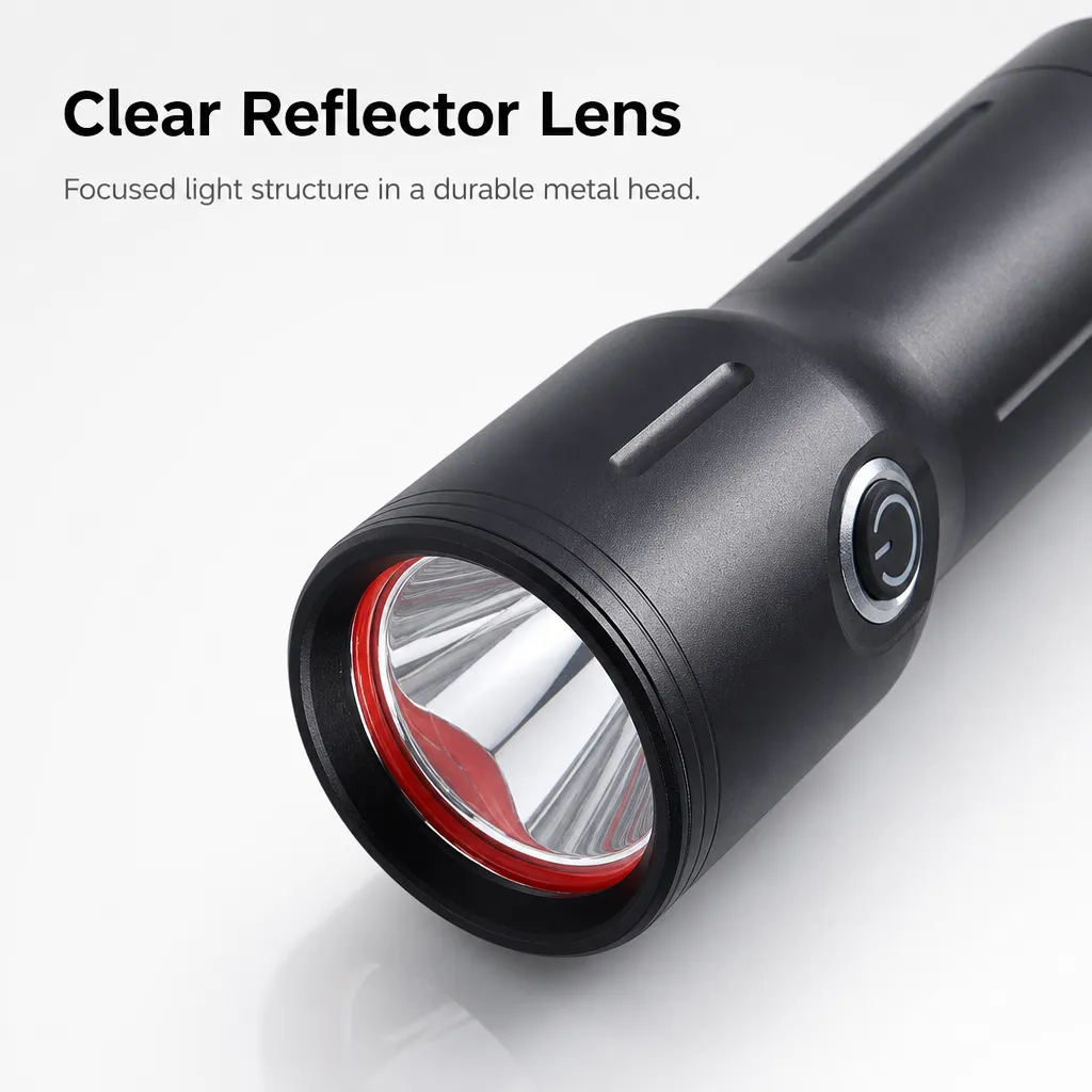 M163 1000 lm Aluminum Alloy Rechargeable Flashlight