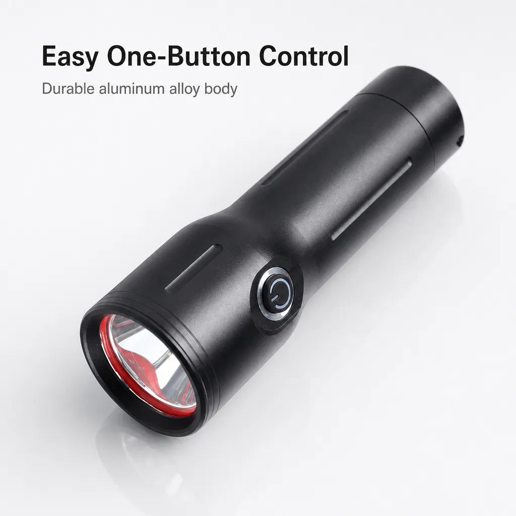 M163 1000 lm Aluminum Alloy Rechargeable Flashlight